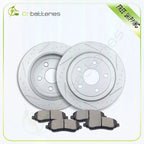 Rear Brake Rotors and Ceramic Pads for Jeep Wrangler (2007–2017)