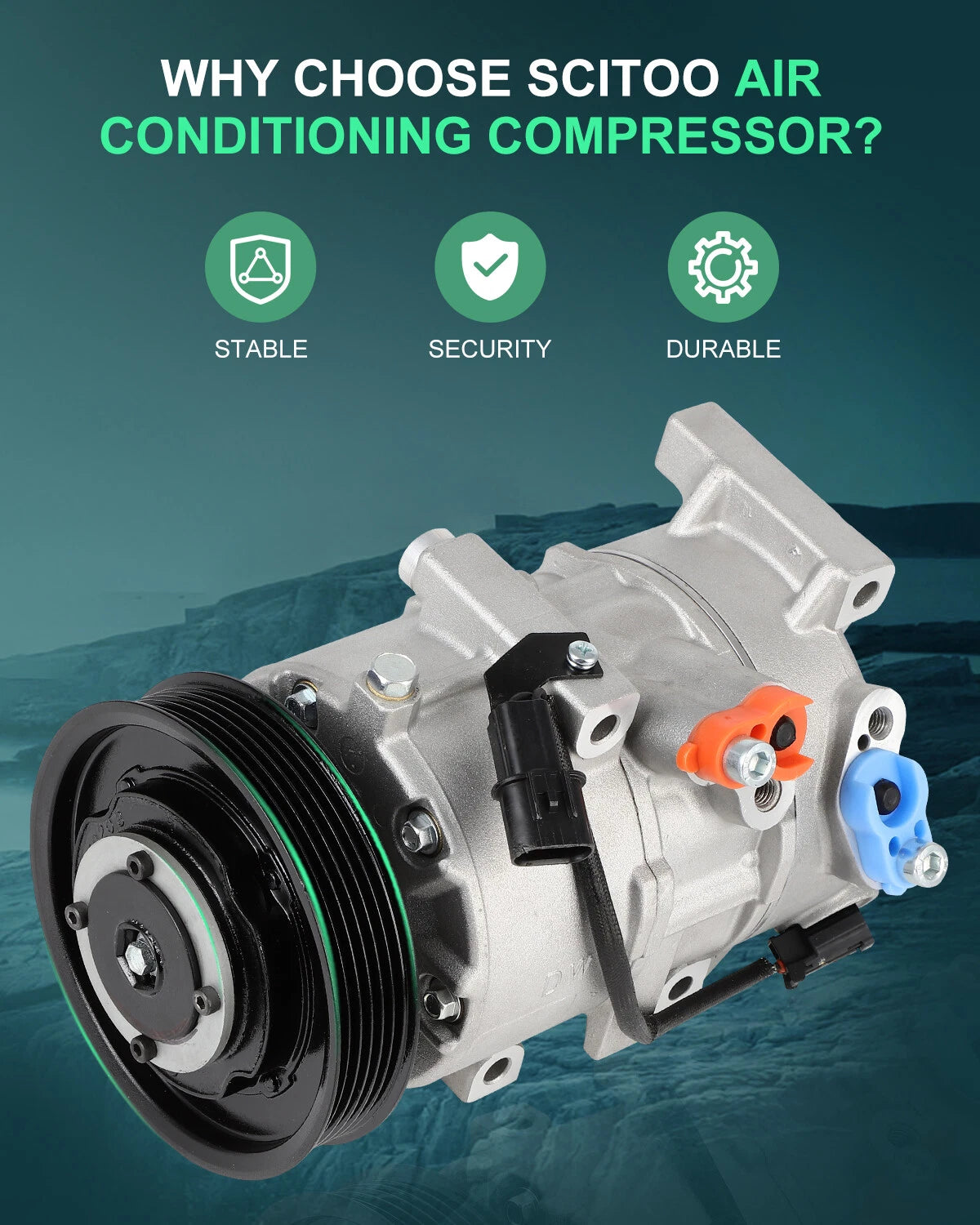 AC Compressor for Hyundai Tucson (2016–2017) 1.6L