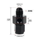 4AN 6AN 8AN 10AN Male to Female Fitting with 1/8" NPT Pressure Take Off