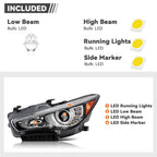 Full LED Headlight for Infiniti Q50 (2014–2017) AFS Bulb Driver Side