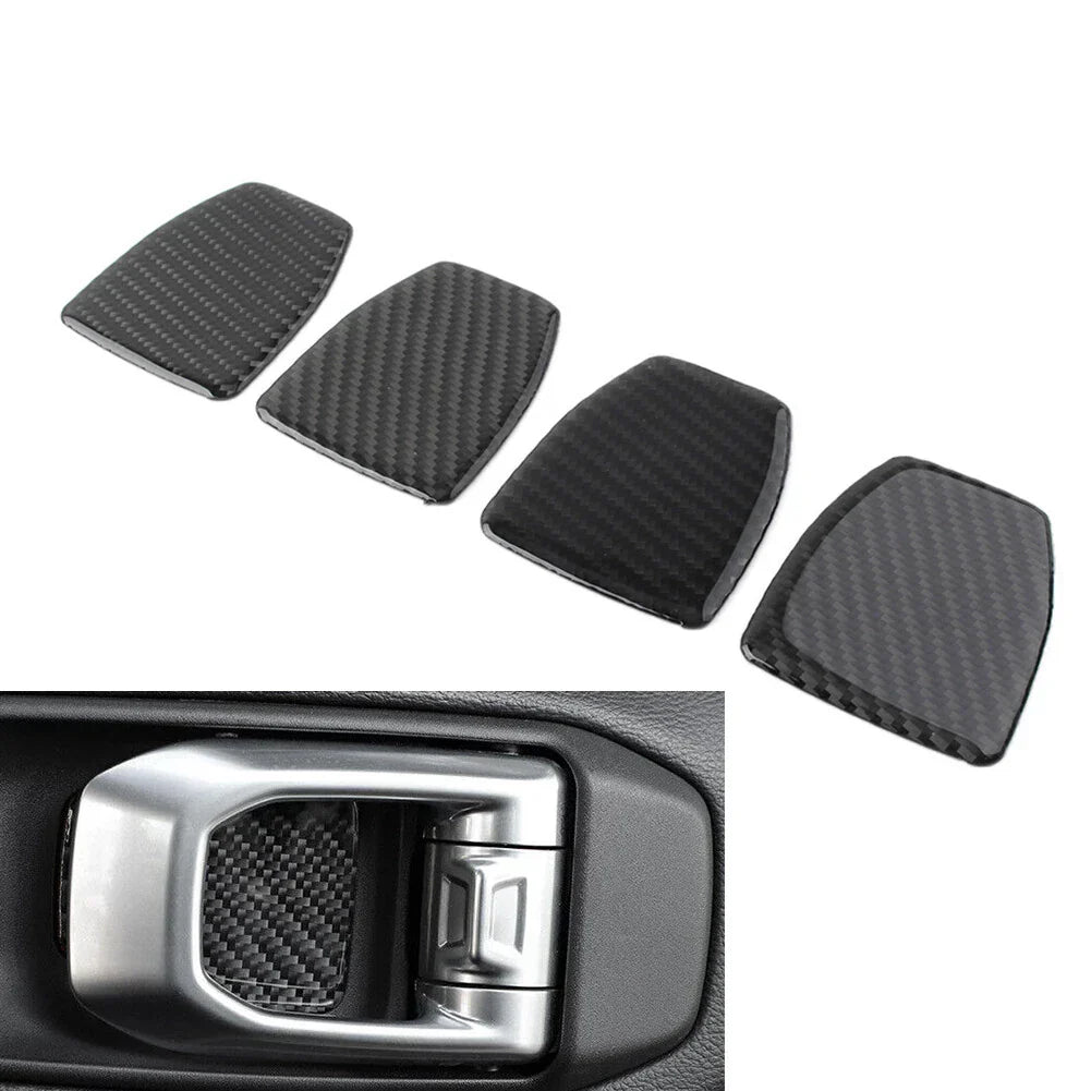 4 Pcs Door Handle Bowl Cover Trim for Jeep Wrangler (2018-2021)