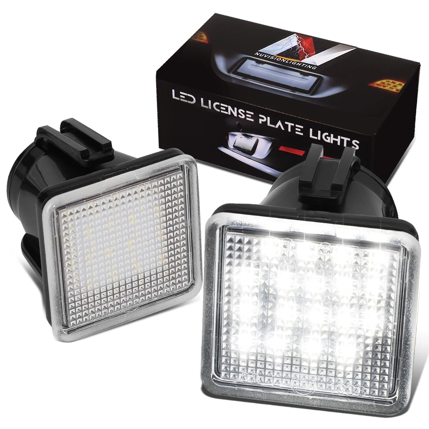 2X LED License Plate Lights for Toyota Tundra Tacoma (2004–2021)