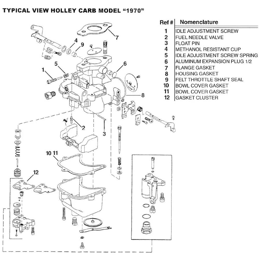Carburetor Kit Complete for Ford New Holland 2000-3000 (HCK01)