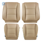 Set of 2 Leather Tan Back Seat Covers for Toyota Land Cruiser (1998–2007)
