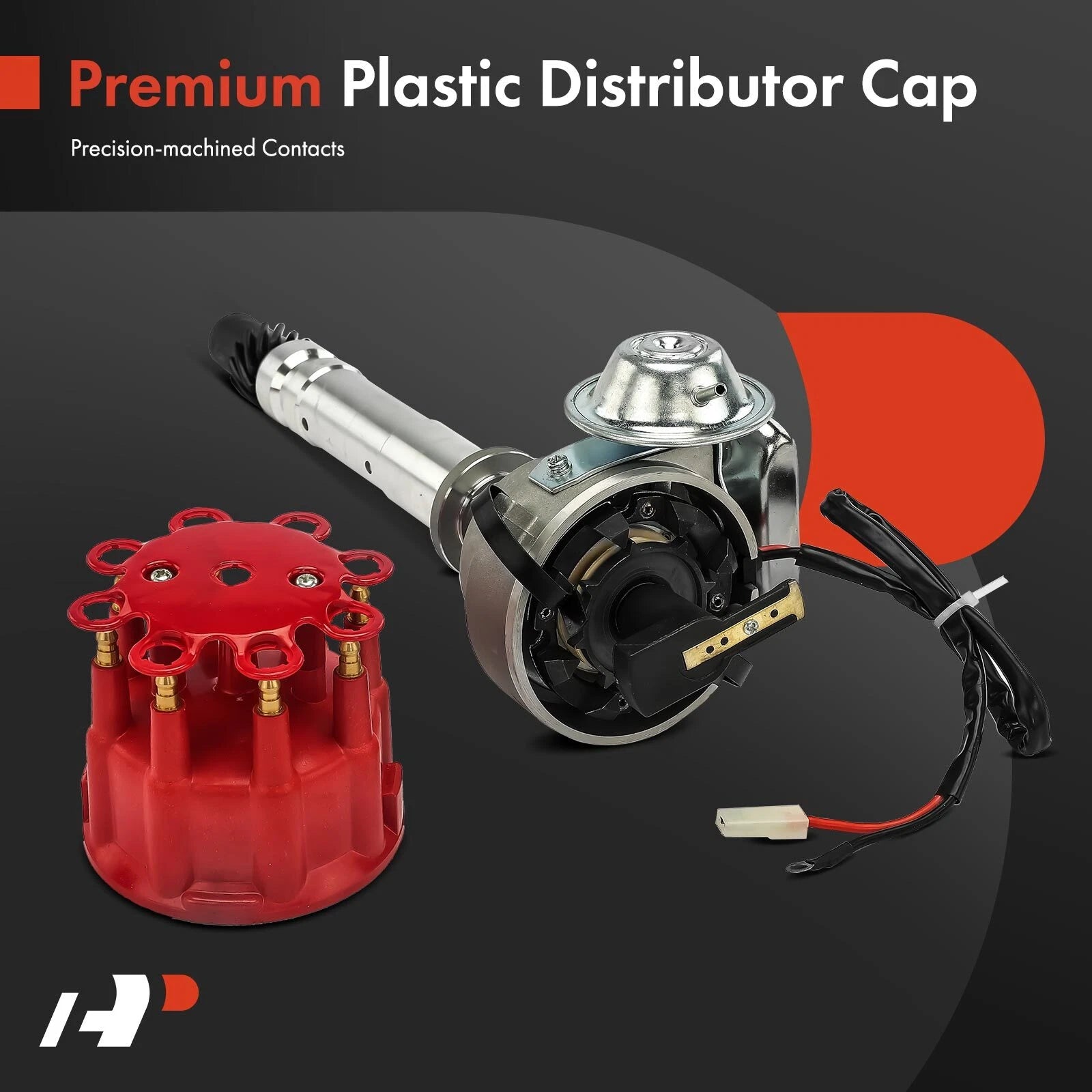 Ignition Distributor with Cap & Rotor for Chevy SBC BBC (1955-2002)