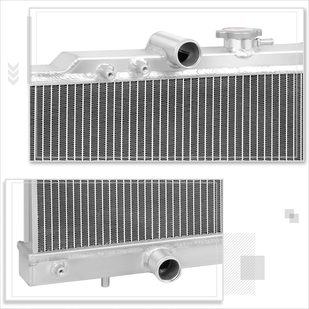 2X Aluminum Core 2-Row Cooling Radiator for Dodge Stratus/Chrysler Sebring (2001–2006)