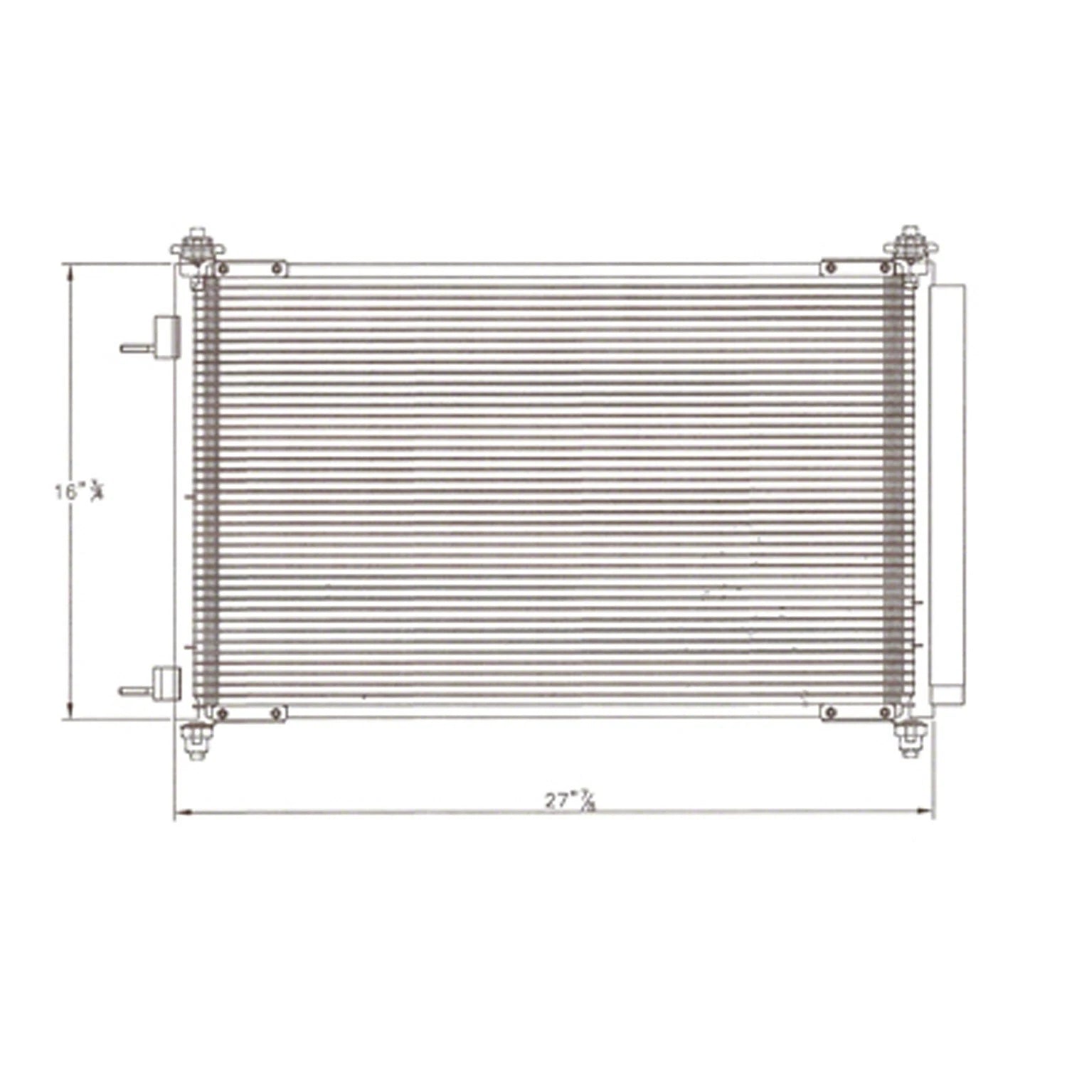 Replacement A/C Condenser Repair Part For 2007-2015 Mazda CX9