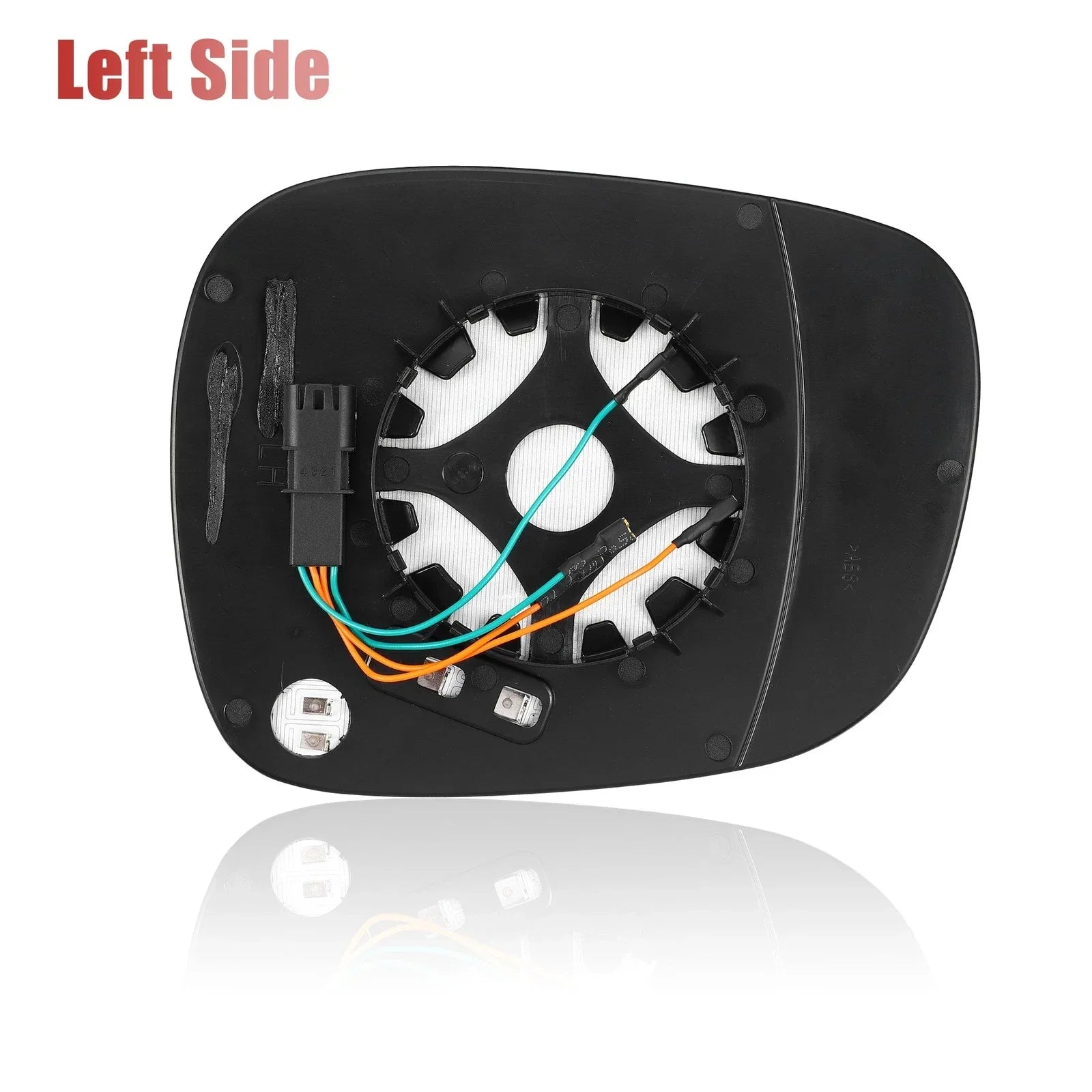 Rear View Mirror Glass Left Heated with Backing Plate for BMW X3