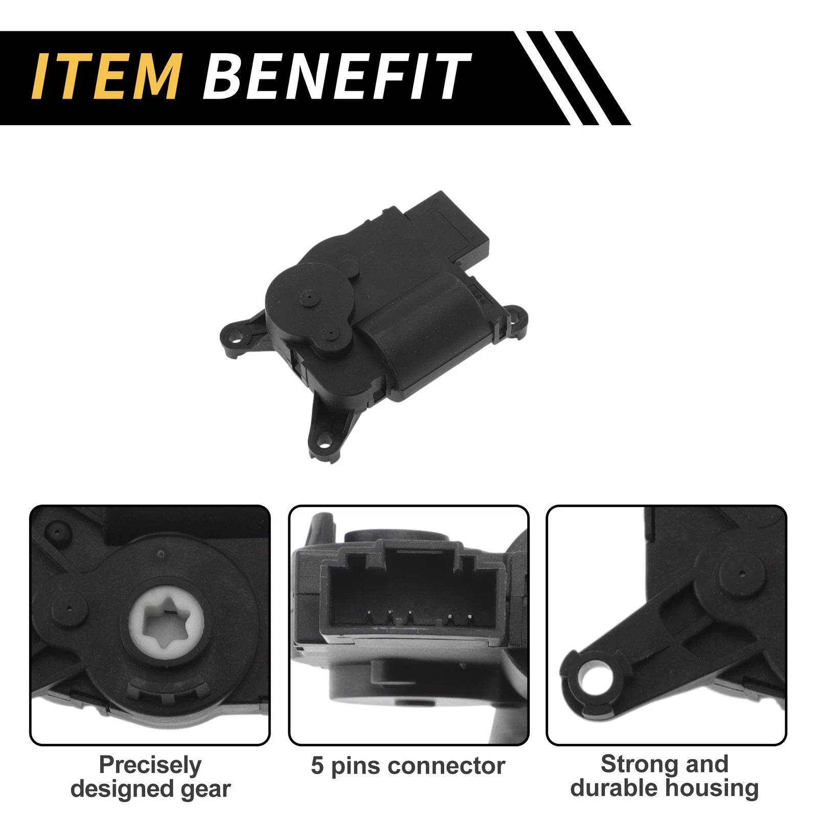 HVAC Heater Blend Door Actuator for Volkswagen Tiguan (2012–2016) No. 2Q0907511F