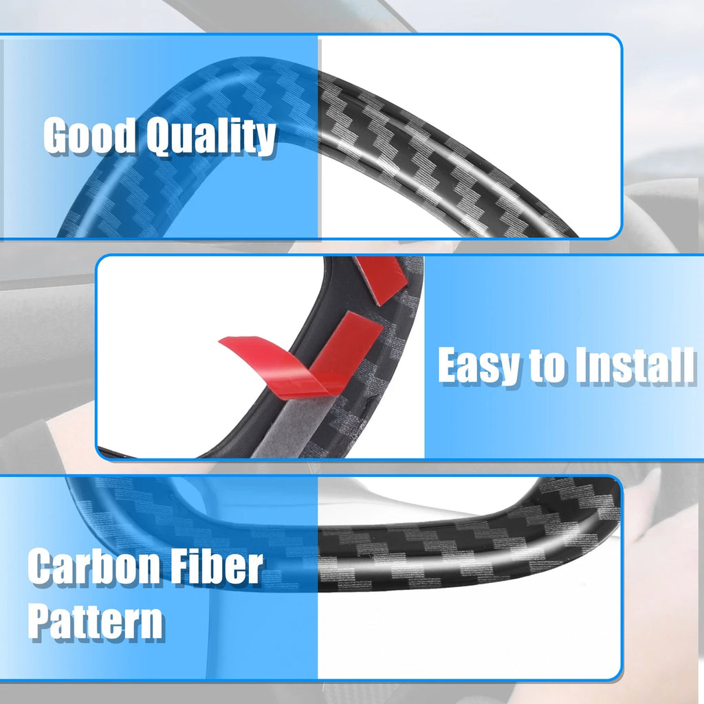 Inner Steering Wheel Cover Trim for Honda Accord (2018–2022) Carbon Fiber