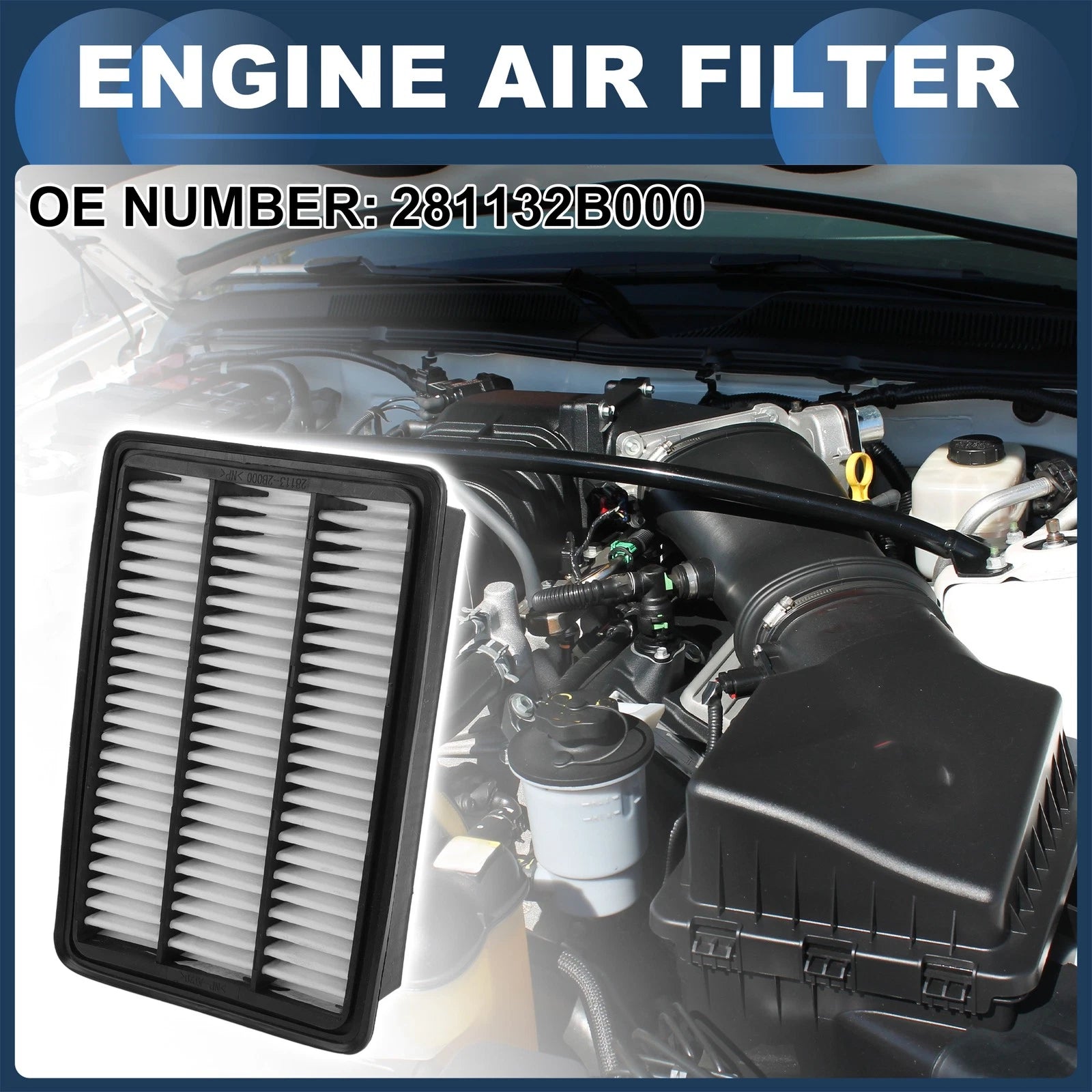 Engine Air Filter No. 281132B000 for Hyundai Santa Fe (2007–2009)