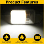 1 RV 12V LED Interior Ceiling Light for Camper Boat Trailer (Single Dome)