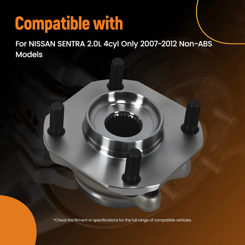 Front Wheel Hub Assembly Kit for Nissan Sentra 2.0L (2007–2012) 513299