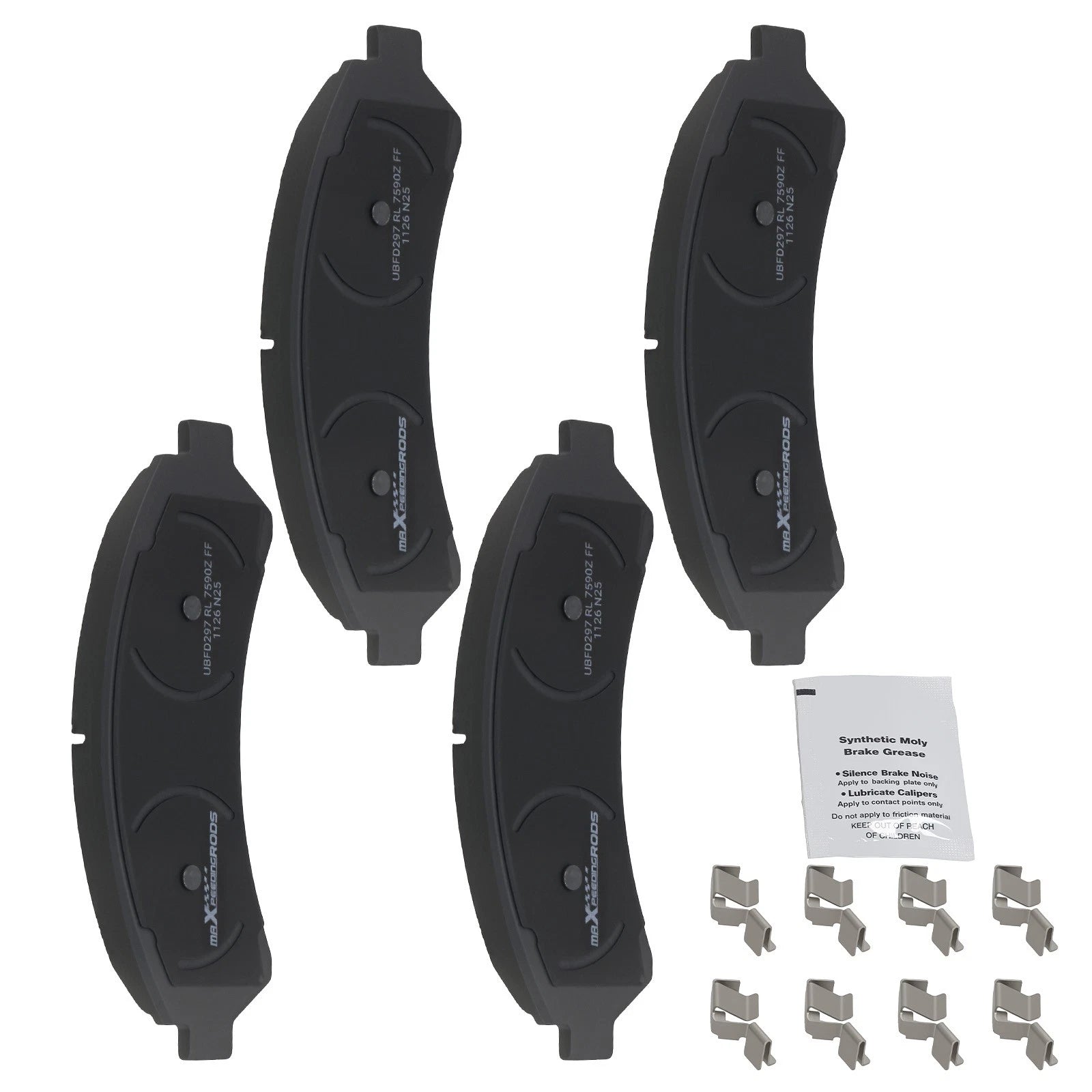 Set of 4 Front Ceramic Brake Pads for Isuzu Hombre, Oldsmobile Bravada (1996–2000) D726 P726