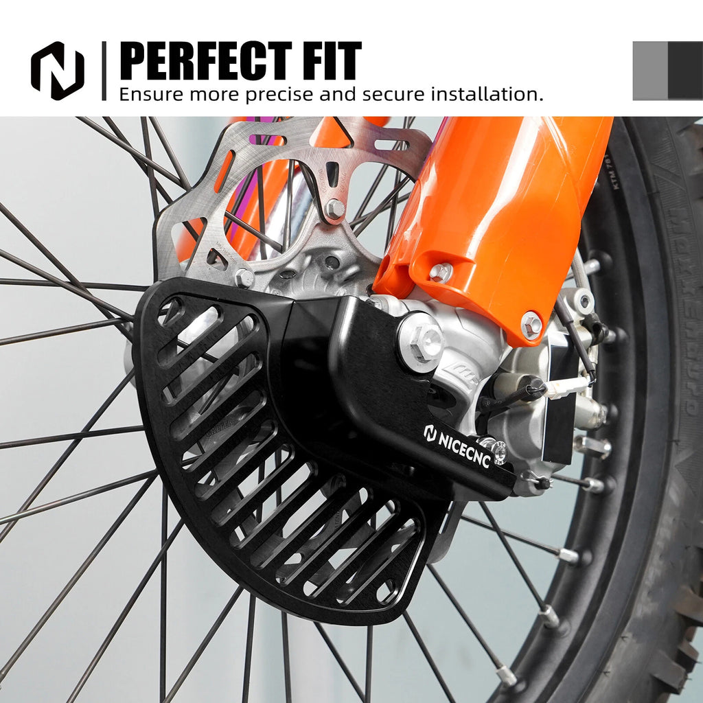 CNC Front Brake Disc Guard Cover for KTM 250 350 450 500 EXCF EXC-F (2017–2024)