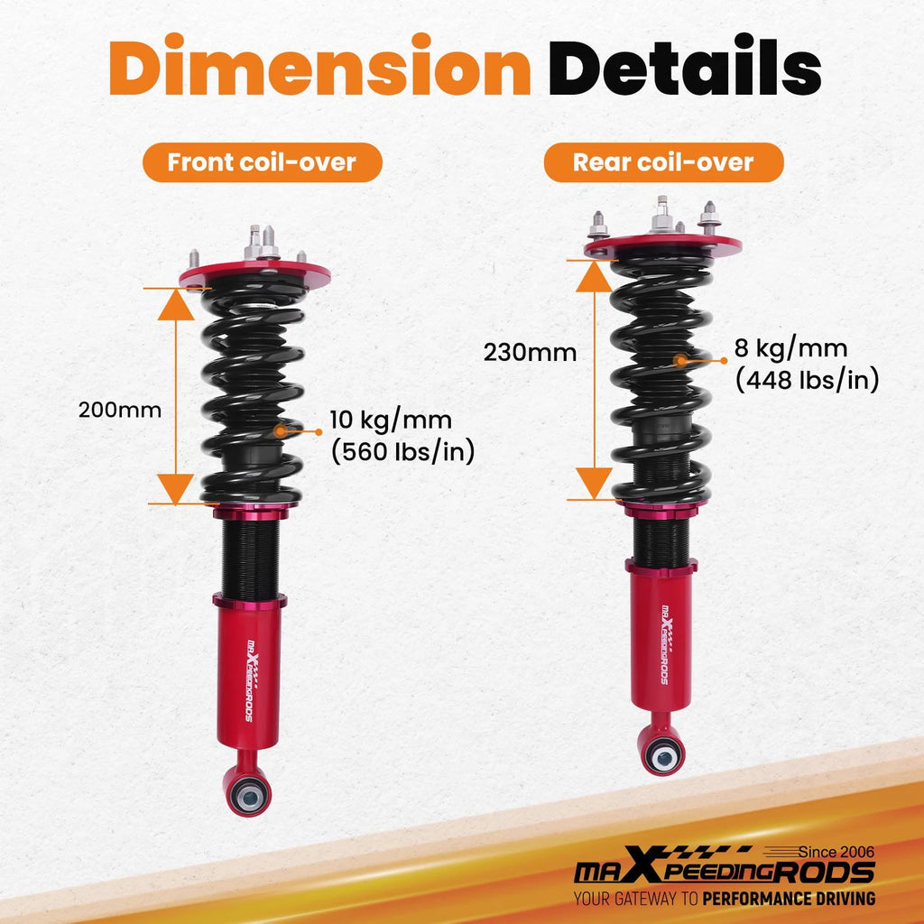 Coilovers Lowering Kit for Lexus LS400 (1990-1994)