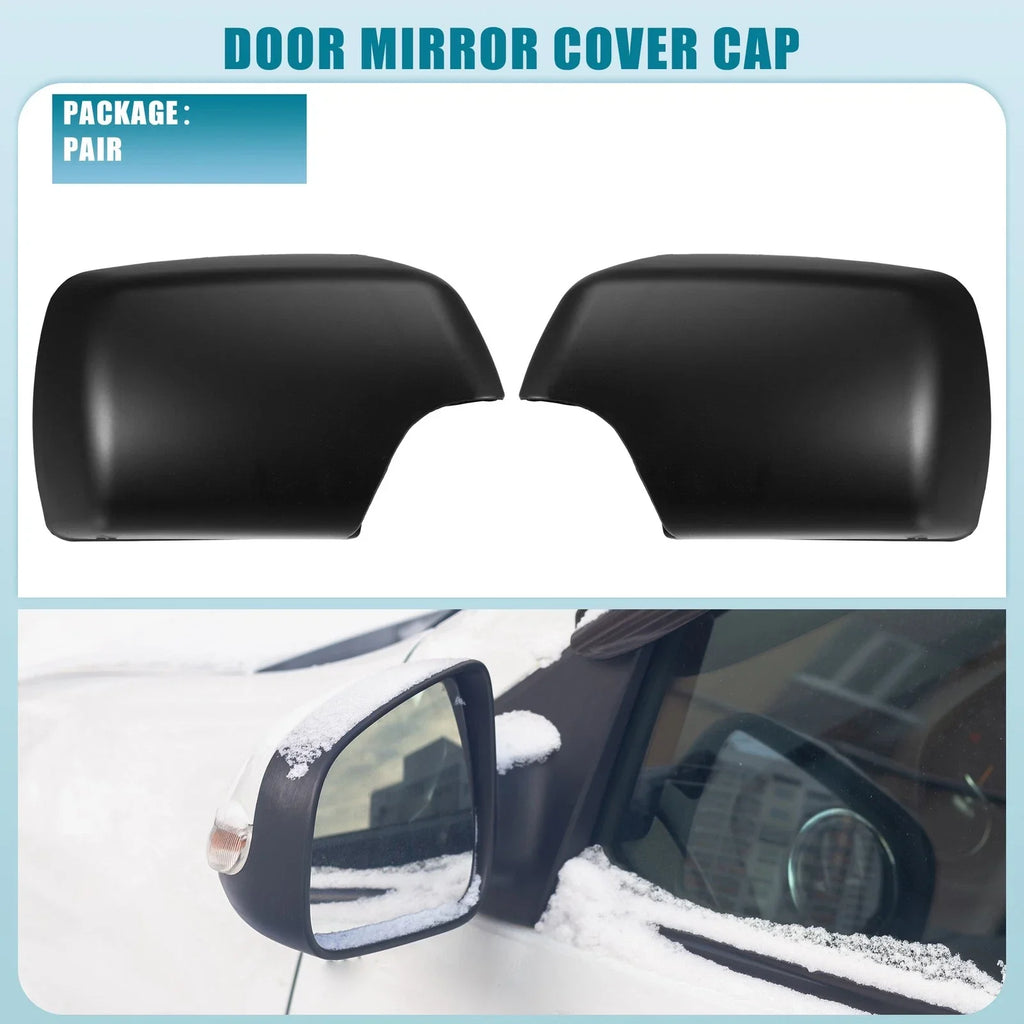 Pair Rearview Mirror Cover Cap for BMW X5 Black