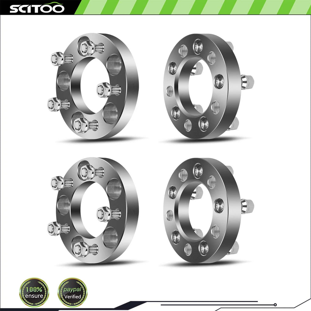 Set of 4 Wheel Spacers 1" Thick 5x4.5 12x1.5 for Mazda CX-7 (2009–2011)