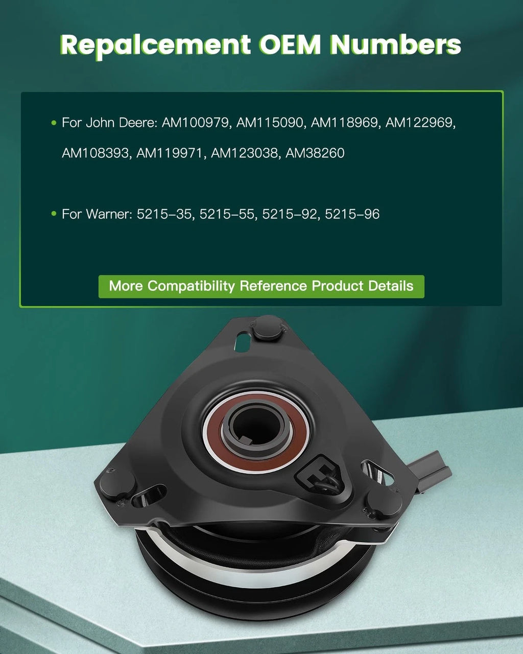 Electric PTO Clutch for John Deere (AM122969)