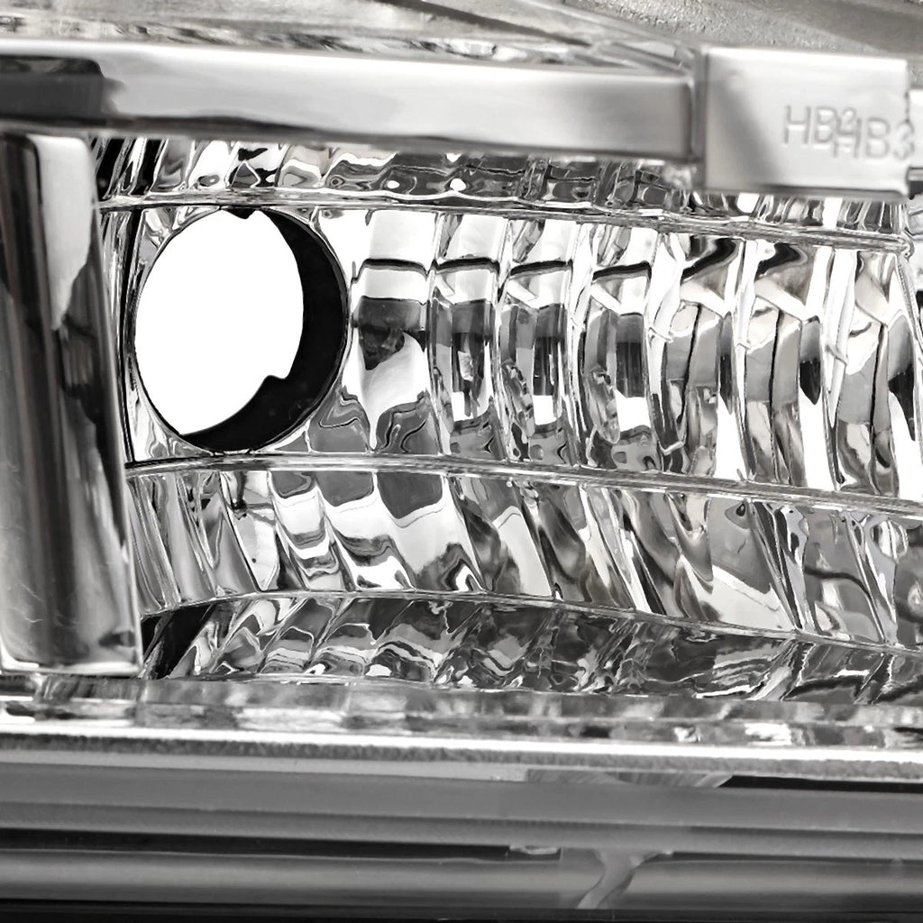 2X Chrome/Clear Signal Headlights for Chevy Tahoe Suburban (2007–2014)