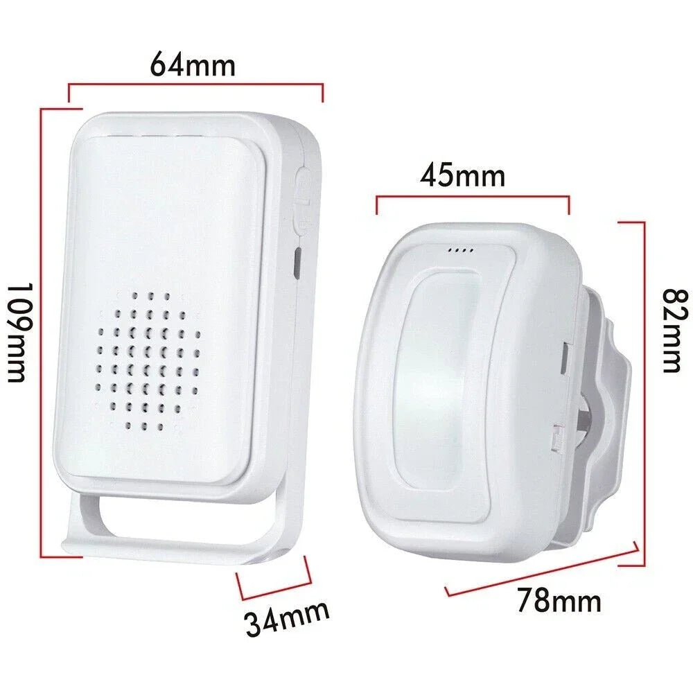 Wireless PIR Motion Sensor Alarm Chime for Shop Entry