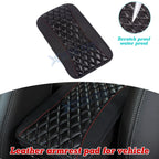 Armrest Cushion Pad for Universal Car (32x19cm) (Gloss Black)