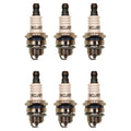 Set of 6 Spark Plugs for Oregon 77-324-1, Champion RCJ7Y, NGK BPMR7A