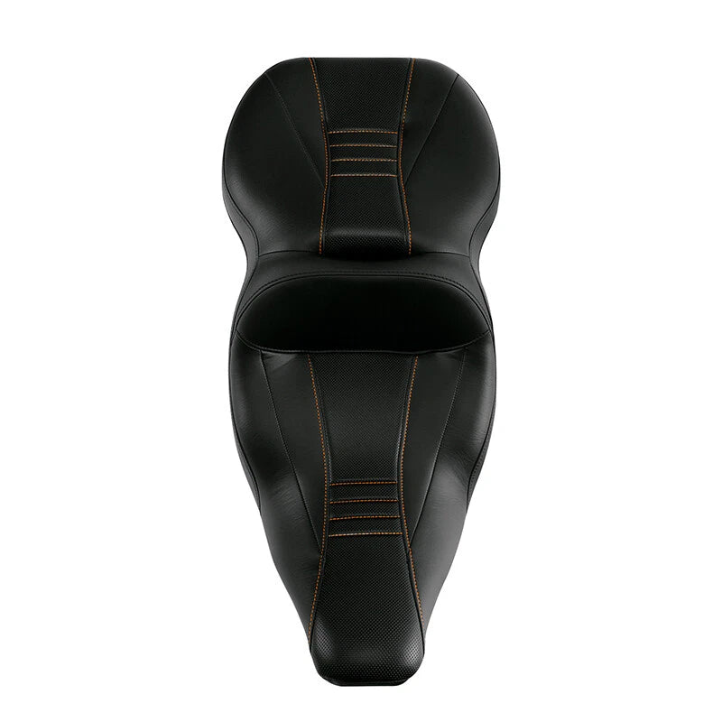 2X Driver Passenger Seat for Harley Electra Glide FLHT (1997–2007) Black