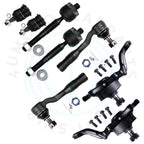 Set of 8 Ball Joints and Tie Rod Ends for Toyota Tundra Sequoia