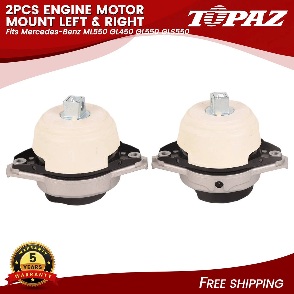 2Pcs Engine Motor Mount for Mercedes ML550 GL450 GLS550 (2012–2019)