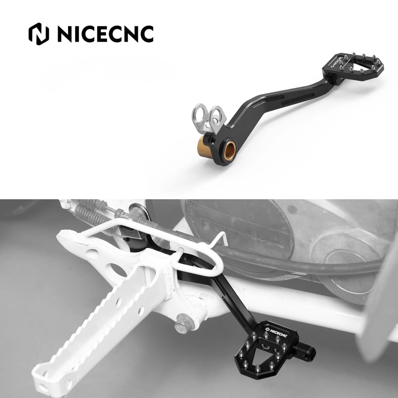 Aluminum Rear Brake Pedal Foot Lever for Yamaha Blaster YFS200 (1988–2002)