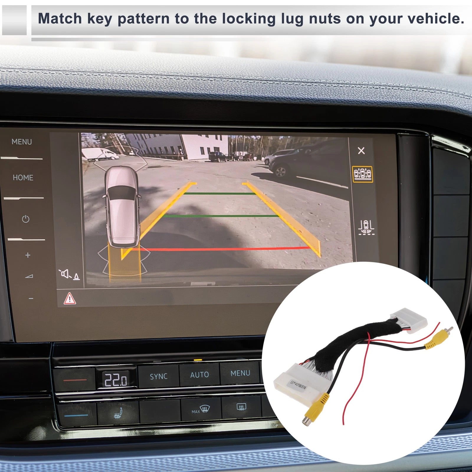 Rear View Camera Adapter Wire Harness Cable for Nissan Sylphy X-Trail Altima (–)
