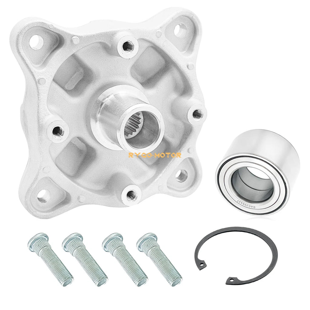 Front Wheel Hub with Bearing Studs Kit for Polaris Sportsman X2 500 570 800 (2005–2019)