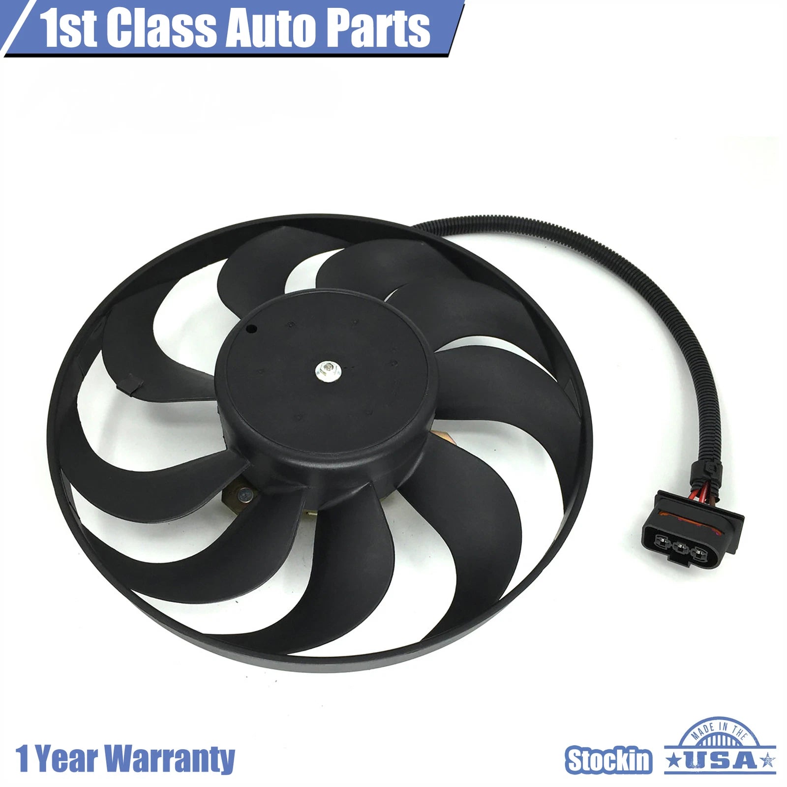 A/C condenser cooling fan for Volkswagen Jetta (1999–2005), Beetle (1998–2006)