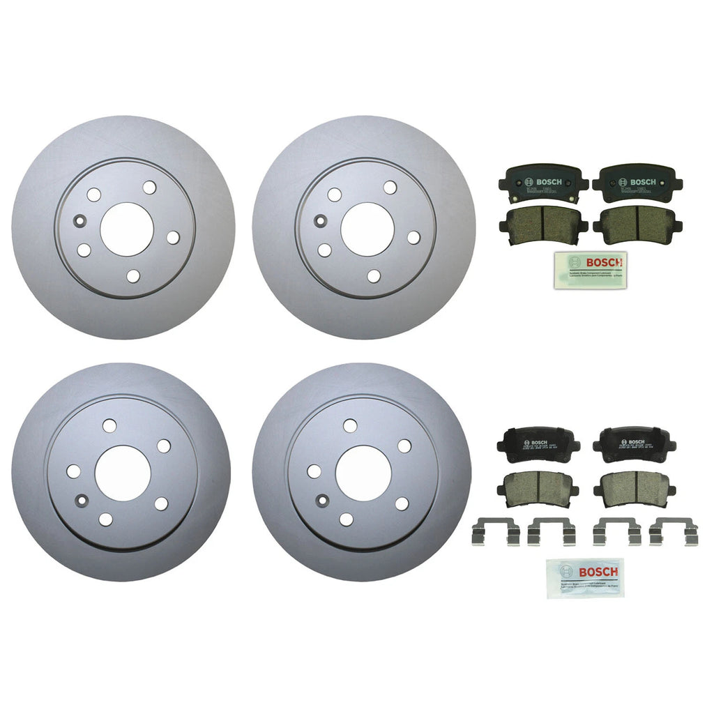 Front & Rear Brake Kit Rotors & Bosch Ceramic Pads for Buick Regal Chevy Malibu (2014–2020)