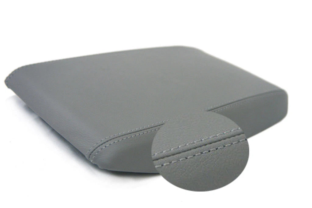 Center Console Armrest Cover for Toyota Highlander (2008–2013) Gray Leather