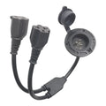5-in-1 AC Adapter for Marine Power Cord (Weather Resistant, Flush-Mount)