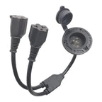 5-in-1 AC Adapter for Marine Power Cord (Weather Resistant, Flush-Mount)