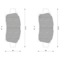 Front Disc Brake Pad Set for Toyota Echo (1999–2005)