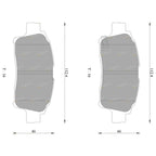 Front Disc Brake Pad Set for Toyota Echo (1999–2005)
