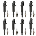 Set of 8 Ignition Coils & Iridium Spark Plugs for BMW E70 X5 4.8 V8