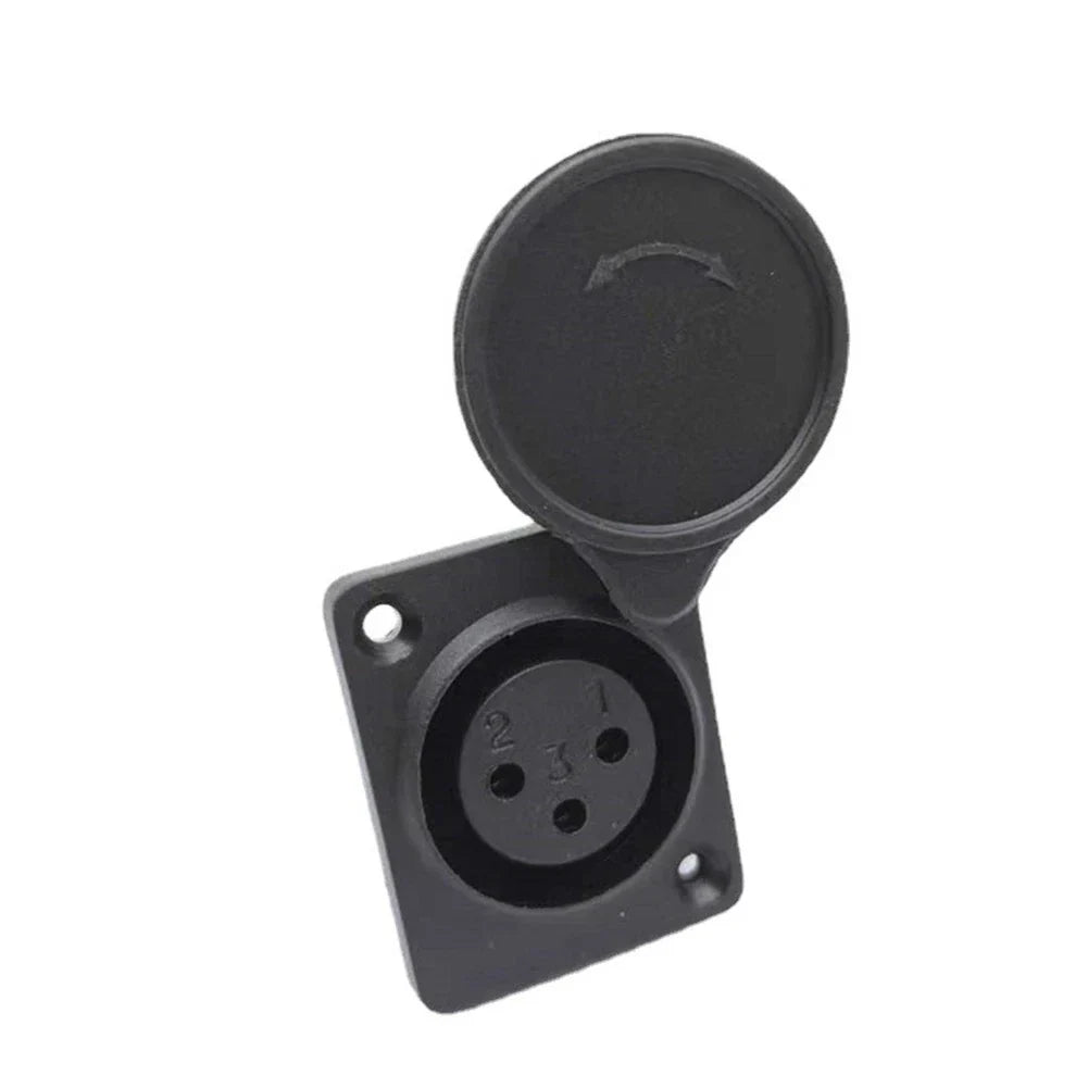 ABS Plastic Shell XLR 3-pin Socket Charging Port for Auto Make Model