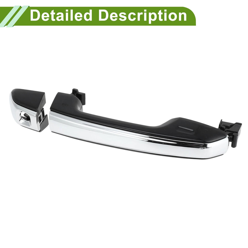 Set of 1 Exterior Door Handle for Lexus GX460 (2010–2023) Black Silver Tone