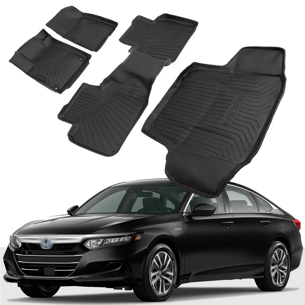 3D Floor Mats & Cargo Liner for Honda Accord Sedan (2018–2022) TPE