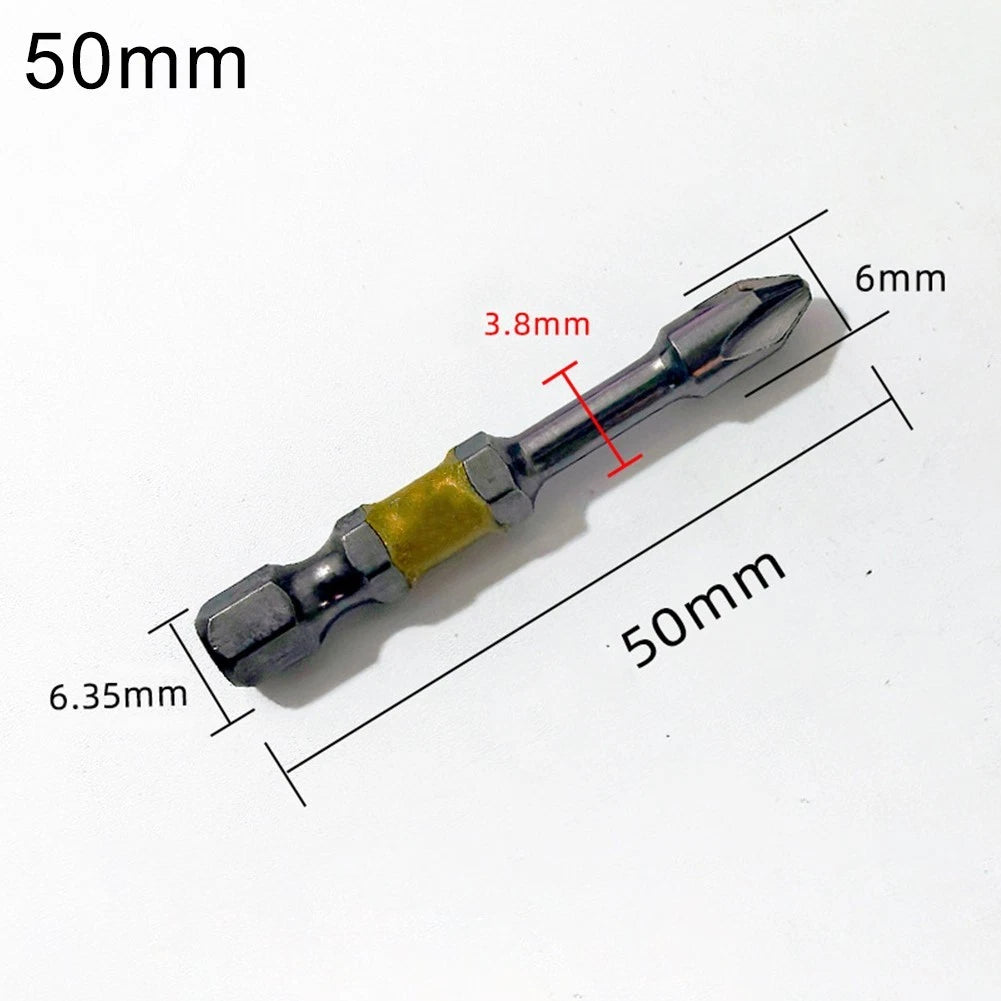 75mm PH2 Cross Screwdriver Bit 1/4 Hex Shank for Hand Electric Screwdrivers
