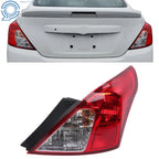 Tail Light for Nissan Versa (2012-2019) Halogen Right Red