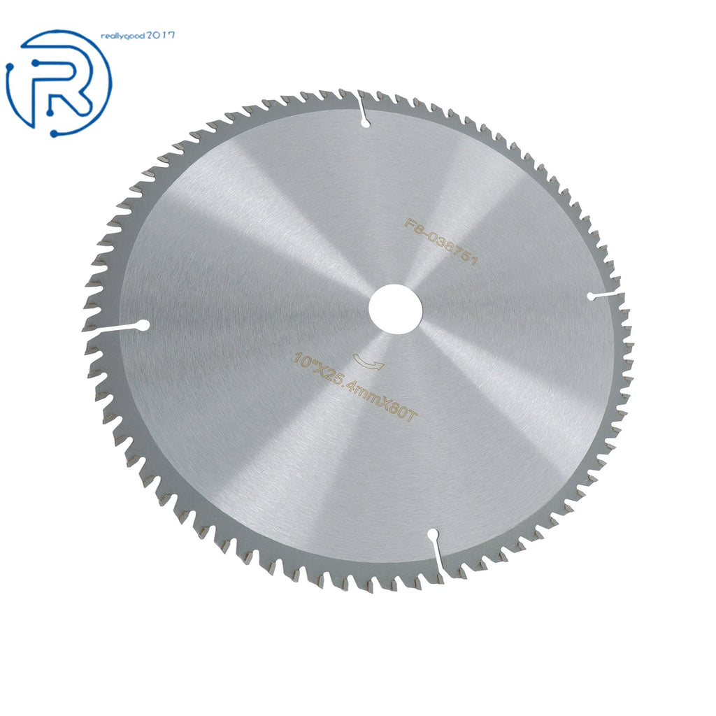 10-Inch 80 Tooth Carbide Saw Blade for Wood
