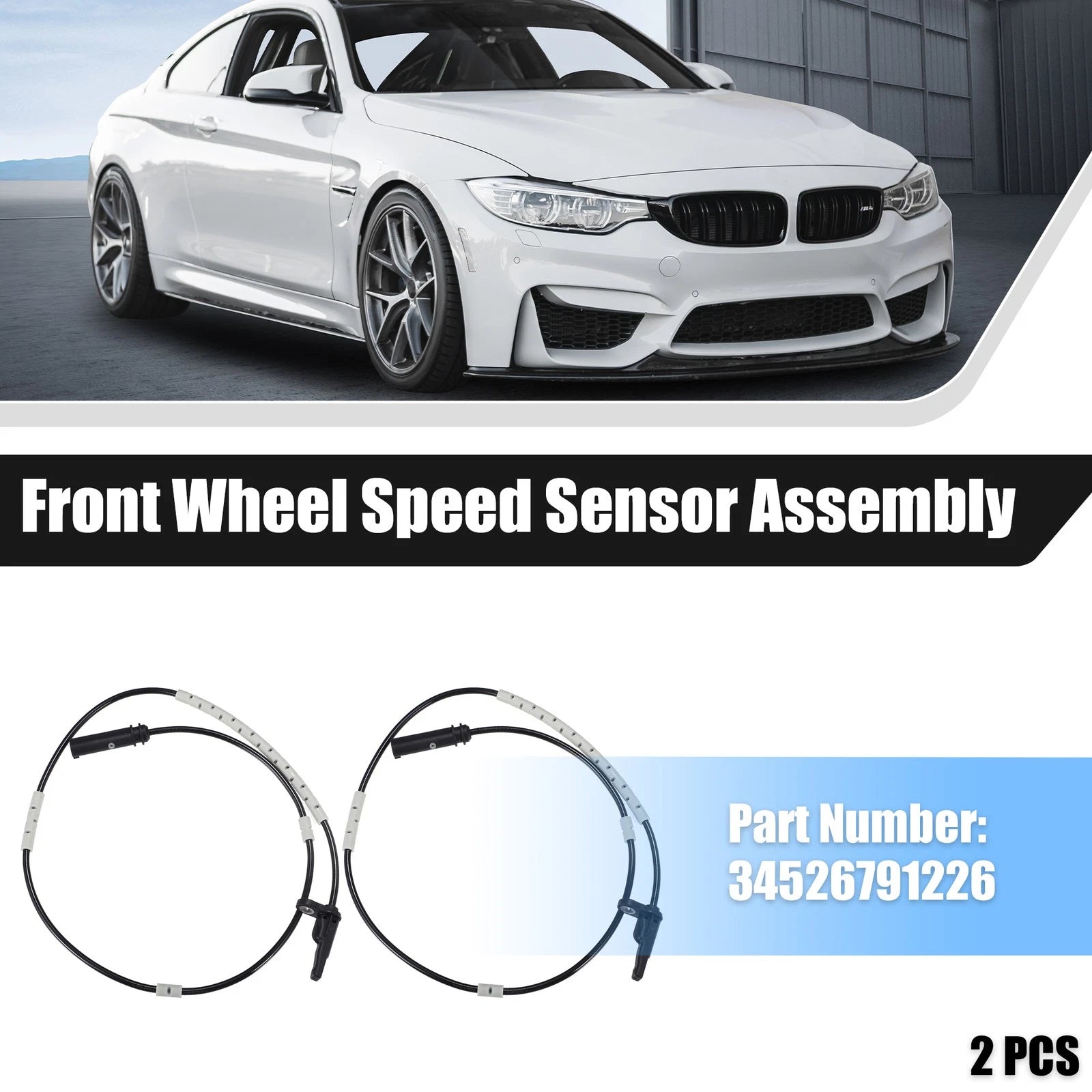 2pcs ABS Wheel Speed Sensor for BMW 340i (2017–2019)