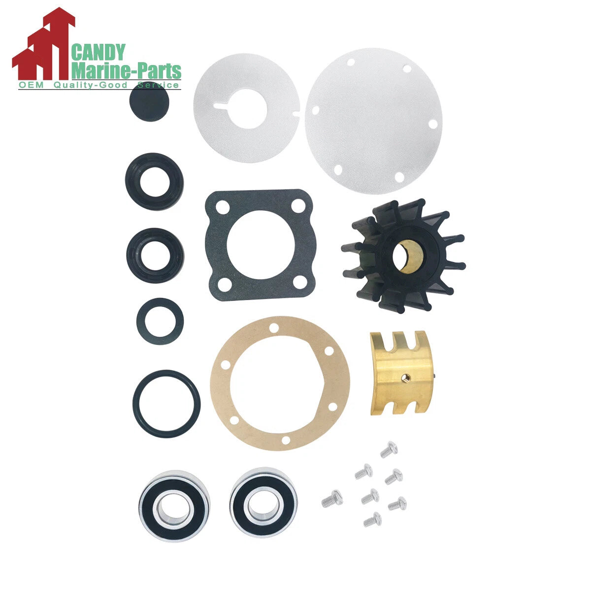 Major Repair Kit for Jabsco Pump 5850-0001 (Includes Impeller, Gaskets, Bearings)
