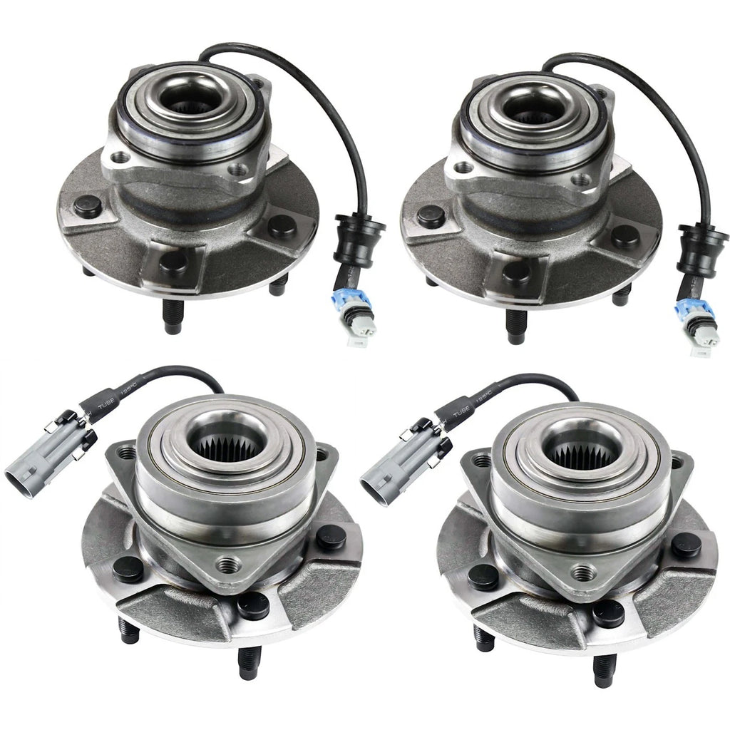 Wheel Hubs for Saturn Vue (2002–2007) Front Rear FWD with Bearing Sensor